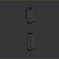 Modern air conditioner external air conditioner compressor refrigerator air conditioner refrigerator 3d model