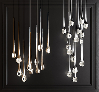 Modern chandelier 3d model