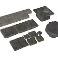 Natural Stone Stepping Stones For Garden Path With Various Shapes And Sizes