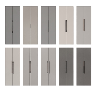 Modern Wardrobe Door 3d model