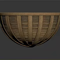 Round Woven Rattan Household Basket For Storage And Decorative Use