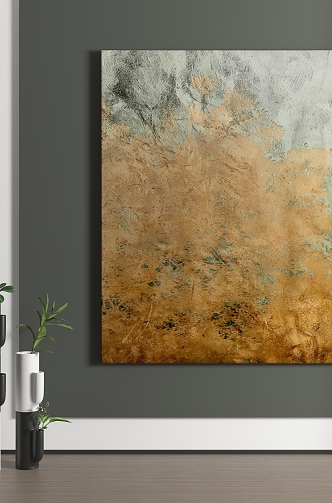 abstract decorative painting 3d model