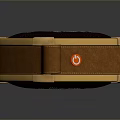 JBL Portable Bluetooth Speaker In Brown Yellow Leather Square Design With White Logo