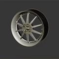 Modern Tire With Stylish Alloy Wheel Rim And Durable Rubber Tread Design
