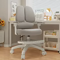 Home Office Desk And Chair Set With Gray Chair White Desk Lamp Books Sunflowers
