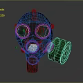 Gas Mask Science Fiction Gas Mask Gas Mask Respirator Breathing Mask Biochemical Mask Science Fiction Mask 3d model