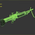 Modern Tactical Military Rifle Weapon With Magazine Barrel And Scope Design