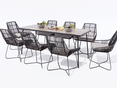 Modern Outdoor Table and Chair Outdoor Leisure Table and Chair model