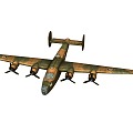 World War II Bomber B24 B24 Liberator Lancaster Bomber 3d model