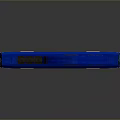 Blue Railbox Train Model Display With Shiny Exterior And Brand Logo