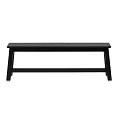 Black Modern Sofa Bench With Minimalist Design And Sturdy Wooden Frame