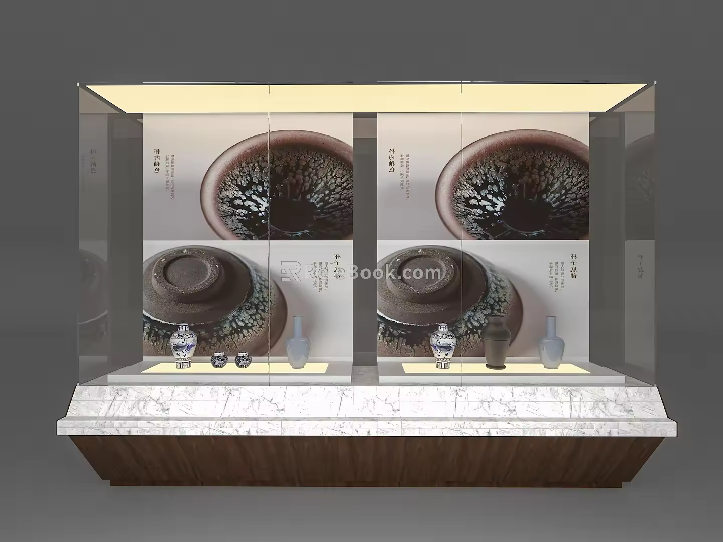 Historical Relics Display Cabinet Display Tools 3d model