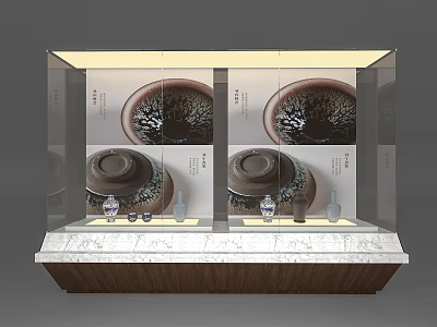 Historical Relics Display Cabinet Display Tools 3d model