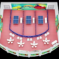 2025 National Fitness Indoor Sports Venue With Table Tennis Tables Spectator Seats And Colorful Decorations