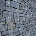 Building Exterior Wall With Natural Stacked Stone Texture And Classic Design
