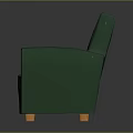 Stylish Green Upholstered Armchair With Modern Design And Comfortable Seating