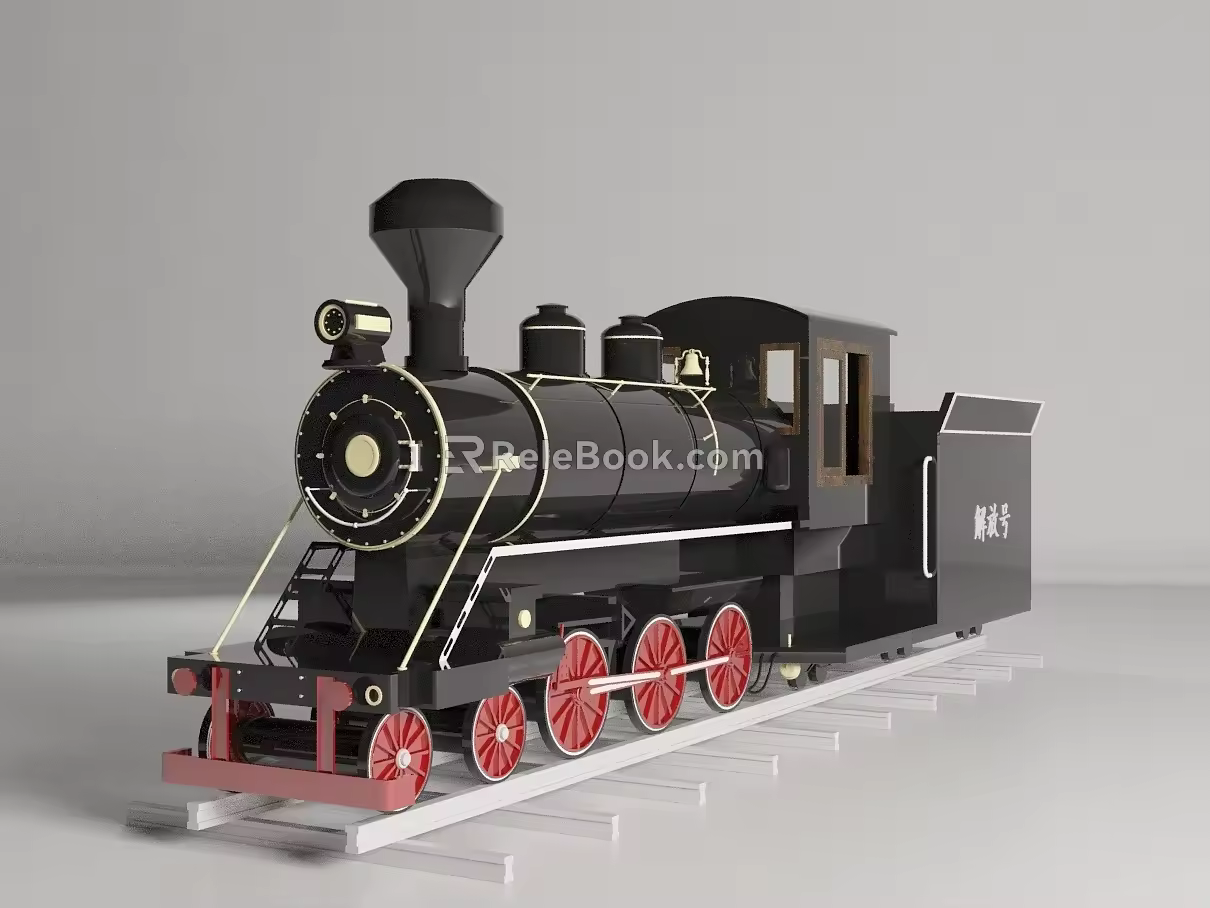 Retro Train 3d model