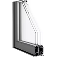 Modern window group corner sliding door 3d model