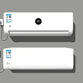 Midea Modern White Wall Mounted Air Conditioner Fan With Digital Display And Efficient Cooling