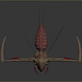 Fantasy Alien Creature Character With Unique Head Design And Wing Like Appendages
