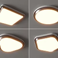 Ceiling lamp square ceiling lamp round geometric combination bedroom living room children's room simple ceiling lamp 3d model