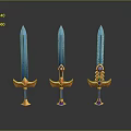 Ancient Sword Game Sword Magic Sword Magic Sword Magic Sword Magic Sword Magic Sword Officer Sword 3d model