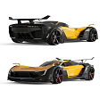 Conceptual sports car of Modern sports car 3d model