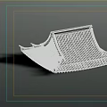 Traditional Chinese Tiled Roof Architectural Component With Curved Eaves And Wooden Structure