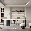 Modern study 3d model