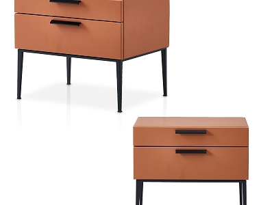 orange bedside table model