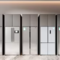 Modern Refrigerator Cabinet Oven Smart Refrigerator Embedded Refrigerator Double Door Refrigerator Three Door Refrigerator 3d model
