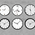 Modern clock wall clock 3d model