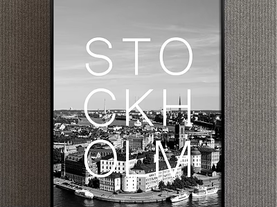 Stockholm Cityscape Urban View With Historic Buildings River And Boats 3d model