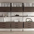 Modern Bookshelf 3d model