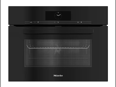 Elegant Modern Black Miele Oven With Sleek Built In Design For Kitchen Appliance 3d model