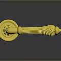 Golden Door Handle Hardware Tool Featuring Elegant Design and Shiny Finish for Home Use