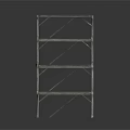 Industrial Metal Storage Rack With Multi Tier Shelves For Equipment