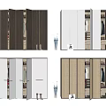 Modern Wardrobe Designs With Dark White And Beige Finishes Mirror Doors And Gold Trim