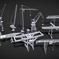 Industrial Equipment Including Cranes Trusses And Mechanical Structures For Construction Heavy Machinery Applications