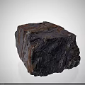 Natural Decorative Stone Block With Deep Purple Brown White Striped Texture