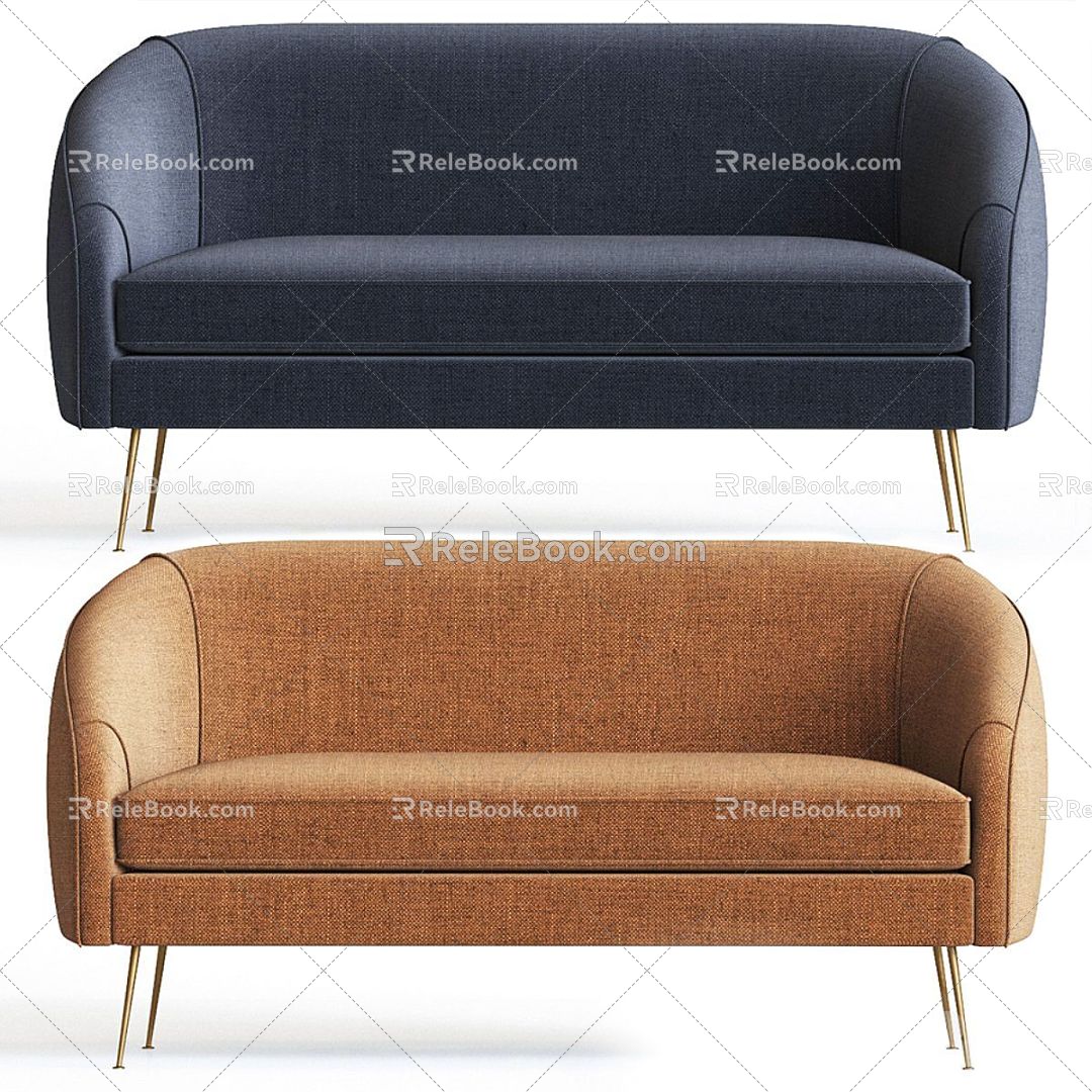 Modern Multi-Person Sofa Sofa Two-Person Sofa Casual Sofa Living Room Sofa Leather Sofa Corner Sofa 3d model