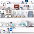 Modern Medical Devices Collection Featuring Surgical Tools Patient Beds And Monitors