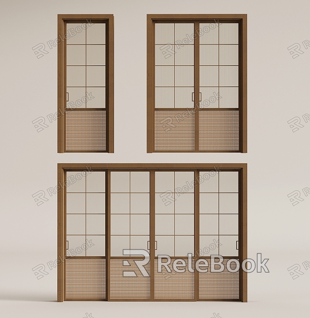 Quiet and ancient style sliding door kitchen door model