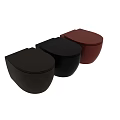 Modern Sleek Toilets in Black Beige and Pink with Stylish Design Features