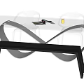 Modern Dining Table Set With Glass Top And Acrylic Chairs Black Bench