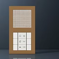 Modern doorbell door handle air conditioner port air conditioner hardware accessories hardware socket remote control wiring board network cable interface 3d model