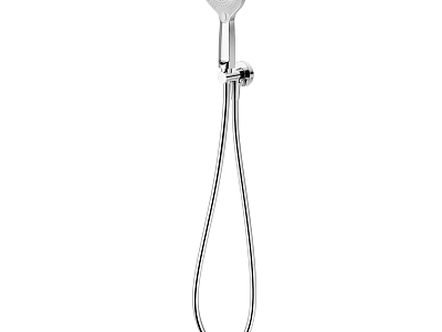 Modern Chrome Handheld Shower Head with Flexible Hose for Bathroom Shower System 3d model