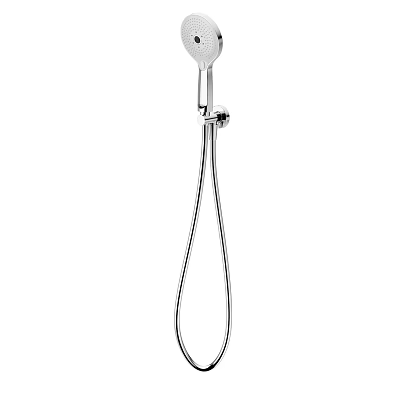 Modern Chrome Handheld Shower Head with Flexible Hose for Bathroom Shower System 3d model