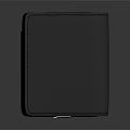 Black Open Wallet With Card Slots And Metal Clip Sleek Design