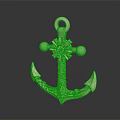 Decorative Anchor With Intricate Carvings And Ornate Design For Water Vessels